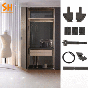 Phụ kiện cửa lùa cánh gập góc rộng 260 độ không ray YG295