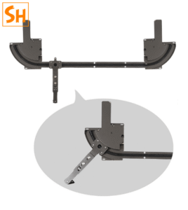 Phụ kiện cửa lùa cánh gập góc rộng 260 độ không ray YG295 20