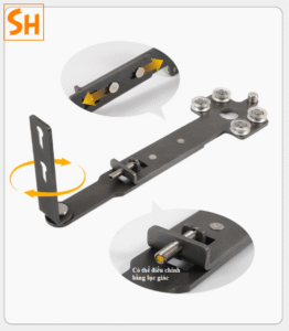 Phụ kiện cửa lùa cánh gập góc rộng 260 độ không ray YG295 23