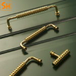 Tay nắm tủ bằng đồng phong cách Châu Âu cao cấp HTS001