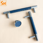 Tay nắm tủ inox phối da đa sắc BXP001 7