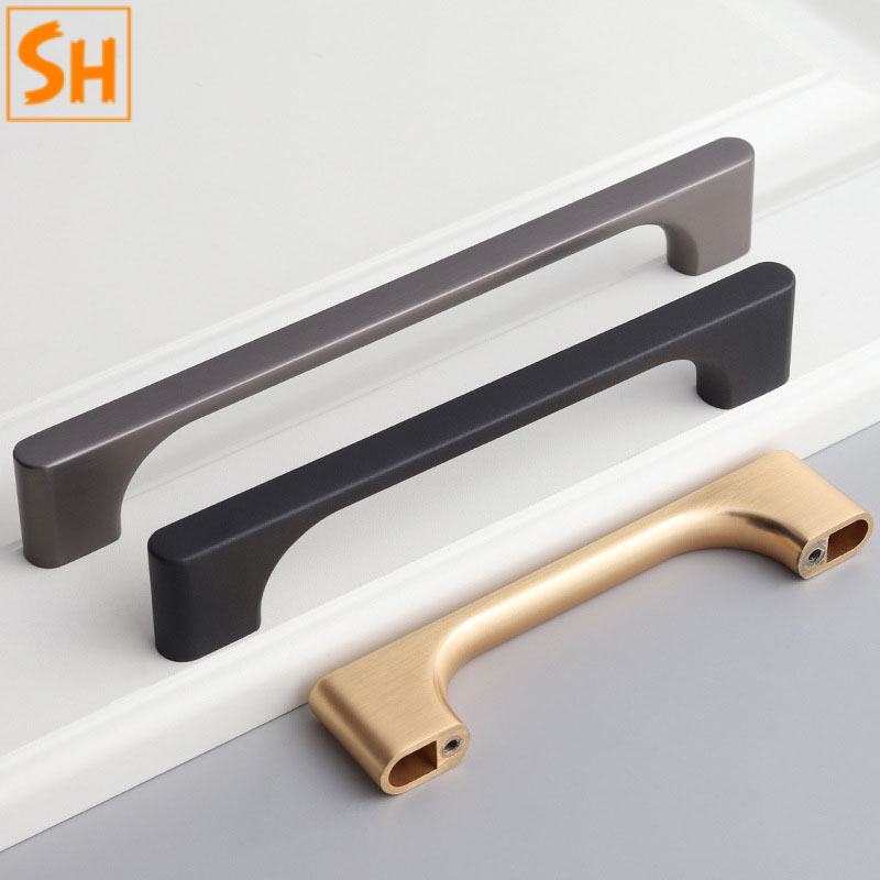 Tay nắm tủ quần áo hợp kim kẽm hiện đại TA8321-3 Tay nắm tủ quần áo hợp kim kẽm hiện đại TA8321