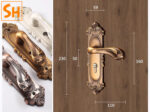 Khóa cửa phòng hợp kim kẽm châu Âu Vintage SHZ256 b