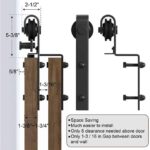 Ray trượt barn door bypass cánh so le bánh nhỏ RT2244 6