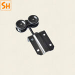 Bộ ray trượt barn door bypass đen so le RT7697 8