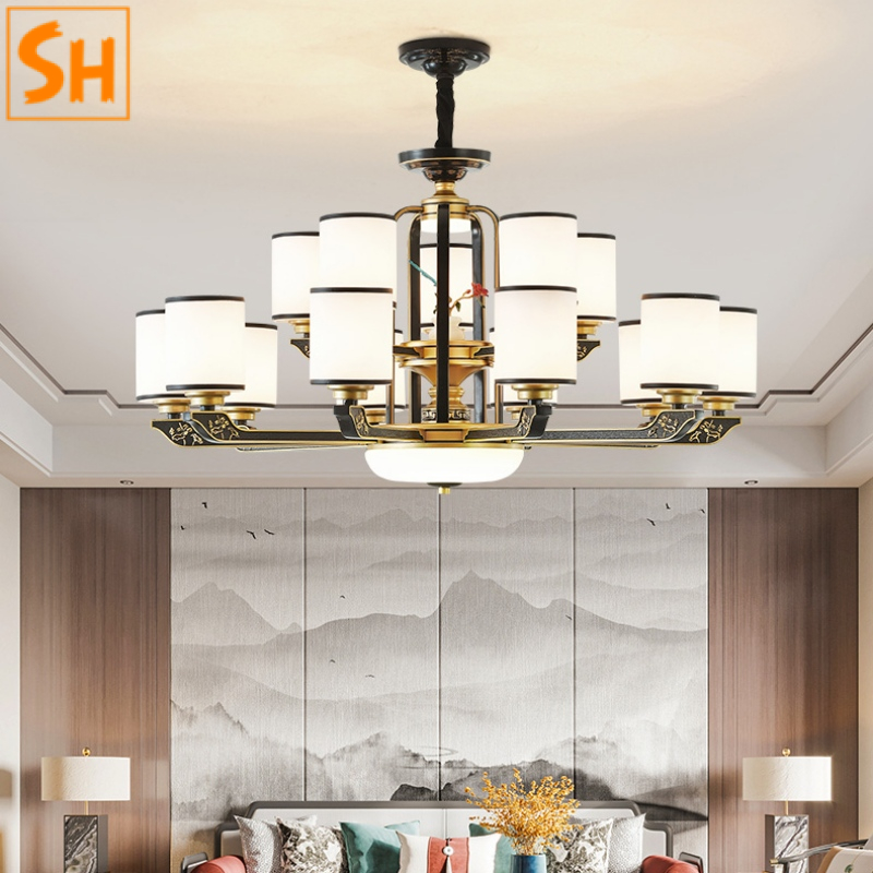 Đèn chùm phòng khách trang trọng SH8631 Đèn chùm phòng khách trang trọng SH8631