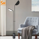 Đèn sàn trang trí thép cao cấp đế đá cẩm thạch HX5003 5