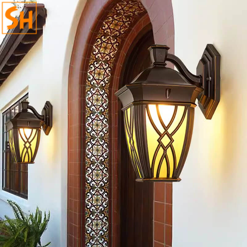 Đèn ban công cổ điển chống nước SHA5983-2-1 Đèn ban công cổ điển chống nước SHA5983