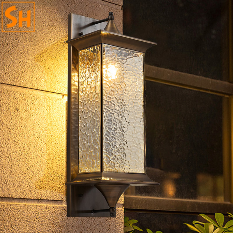 Đèn tường đồng ngoài trời hiện đại SH7462 Đèn tường đồng ngoài trời hiện đại SH7462