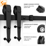 Ray barn door cánh phẳng đơn chân mũi tên RT2281 7