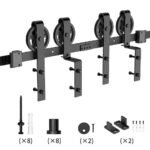 Ray trượt barn door bypass cánh so le bánh lớn RT4456 7