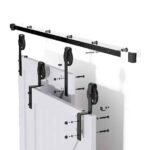 Ray trượt barn door bypass cánh so le bánh lớn RT4456 8