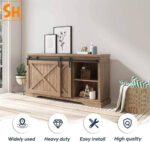 Ray trượt barn door bypass cánh so le tủ Tivi RT1144 5