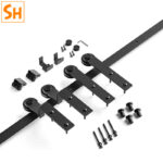 Ray trượt barn door bypass cánh so le tủ Tivi RT1144 6