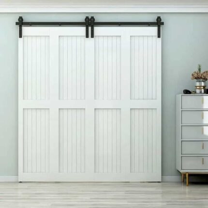 Ray trượt barn door xếp đôi bi-folding chân dài RT2192 5