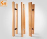 Tay nắm cửa kính cao cấp bằng gỗ sồi DOR5694 15