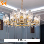 Đèn chùm phòng khách pha lê thanh lịch YJS854 -122cm