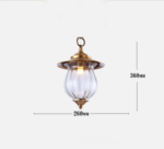 Đèn thả trần thủy tinh decor nội ngoại thất GR4012-b