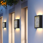 Đèn tường ngoài trời hoa văn hình học ZK0618 a