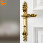 Khóa cửa bằng đồng thau phong cách Hoàng gia LD6731-2