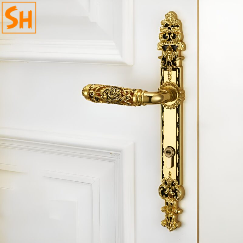 Khóa cửa bằng đồng thau phong cách Hoàng gia LD6731 Khóa cửa bằng đồng thau phong cách Hoàng gia LD6731