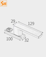 Khóa cửa tay gạt hợp kim ốp gỗ hiện đại KB6291 1