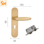 Khóa cửa phòng hợp kim kẽm tối giản LD7058 a