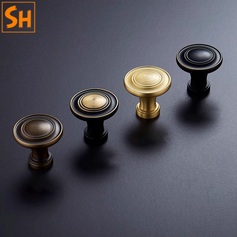 Núm tủ bằng đồng phong cách tối giản sang trọng XLS005 Núm tủ bằng đồng phong cách tối giản sang trọng XLS005