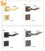 Bộ khoá cửa kiểu dáng vuông cá tính SH.923A