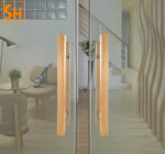 Tay nắm cửa phòng khách bằng gỗ sồi hiện đại DOR9003-11