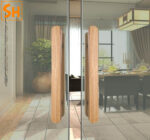 Tay nắm cửa phòng khách bằng gỗ sồi hiện đại DOR9003-12