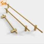 Tay nắm tủ áo bằng đồng hiện đại tối giản SH.TNT-12