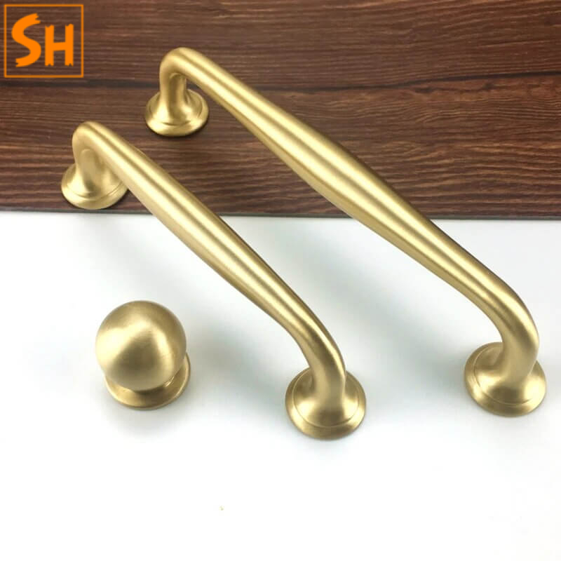 Tay nắm tủ bằng đồng phong cách Bắc Âu FHOFC.N2-5 Tay nắm tủ bằng đồng phong cách Bắc Âu FHOFC.N2-5