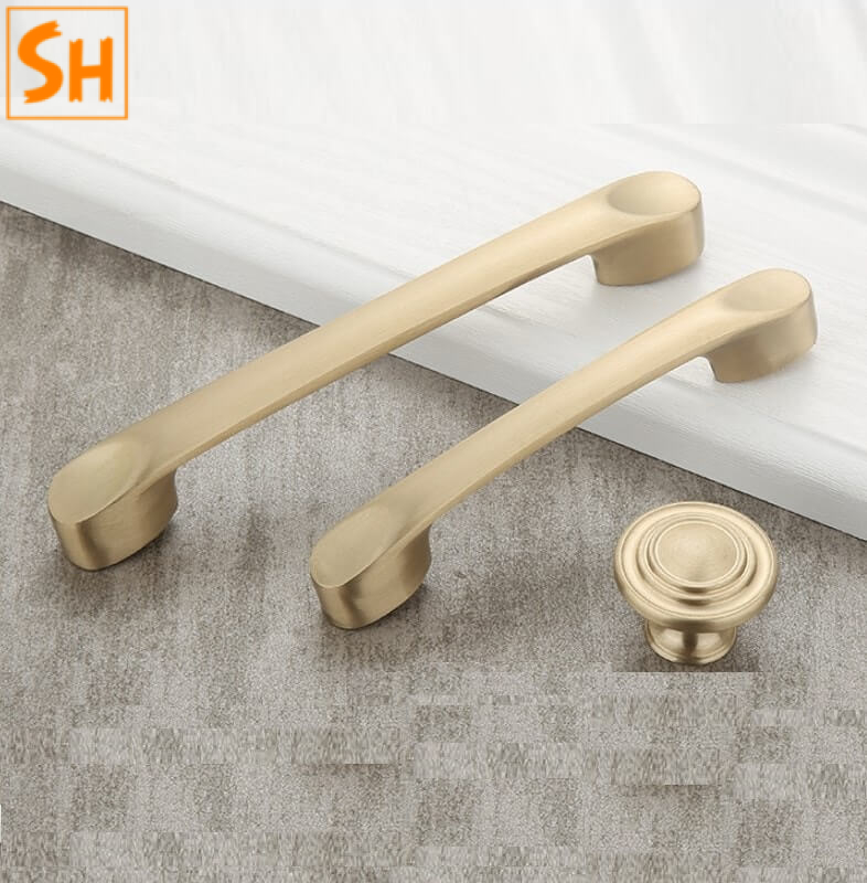 Tay nắm tủ bằng đồng phong cách Bắc Âu FHOFC.N6-1 Tay nắm tủ bằng đồng phong cách Bắc Âu FHOFC.N6-1