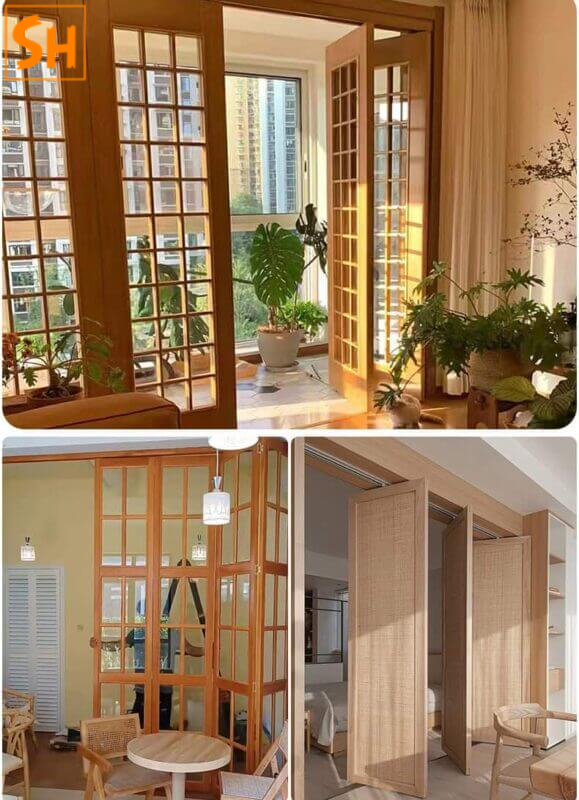 Bộ phụ kiện cho cửa trượt lùa xếp YG218 11