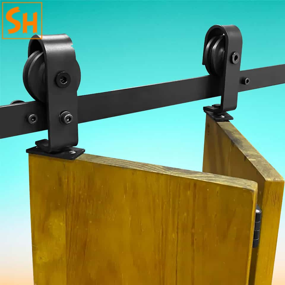 Ray trượt cửa lùa barn door cánh xếp đôi RT861 Ray trượt cửa lùa barn door cánh xếp đôi RT861
