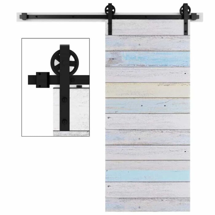 Ray trượt cửa lùa barn door cánh phẳng đơn RT3474 5