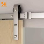 Ray trượt cửa lùa barn door cánh phẳng đơn màu bạc RT8275 11