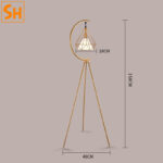 Đèn sàn đứng ba chân khung thép sáng tạo RC1016 2