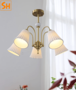 Đèn thả trần cao cấp bằng gốm sứ cổ điển SHO8819