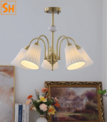 Đèn thả trần cao cấp bằng gốm sứ cổ điển SHO8819