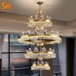 Đèn chùm pha lê phòng khách sang trọng SHR8279