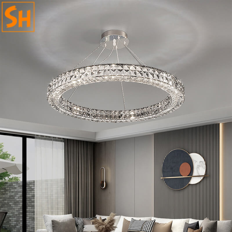 Đèn chùm pha lê thả trần cao cấp SH5994 Đèn chùm pha lê thả trần cao cấp SH5994