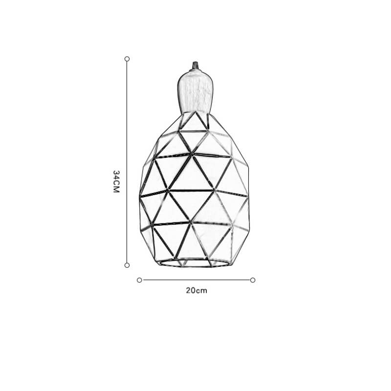 Đèn thả decor đui gỗ hình bình nước đa sắc HL0197 10