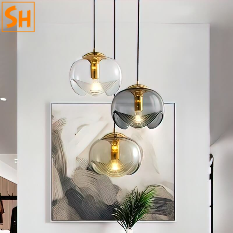 Đèn thả trần thủy tinh trong suốt SHL3533 Đèn thả trần thủy tinh trong suốt SHL3533
