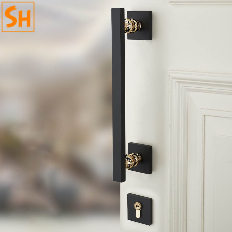 Khóa tích hợp tay nắm cửa đại sảnh SHT086L Khóa tích hợp tay nắm cửa đại sảnh SHT086L