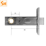 Khóa cửa không chìa hình oval bằng gốm sứ trắng PK5601