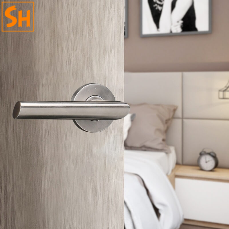 Khóa cửa tay gạt inox 304 giá rẻ BS0548-9 Khóa cửa tay gạt inox 304 giá rẻ BS0548