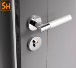 Khóa cửa phòng khách phân thể màu trắng JB6728-2