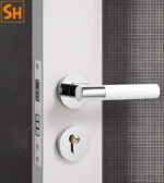 Khóa cửa phòng khách phân thể màu trắng JB6728